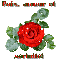 paix . amour et serinité !